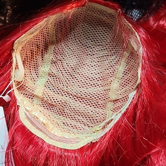 Vibrant Red Women's Straight Hair Wig - Picture 7 of 11